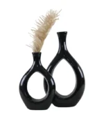 Black Ceramic Modern Vase
