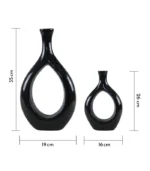 Black Ceramic Vase dimensions