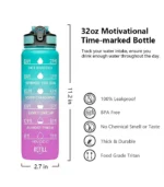 Bottle Gym Cyan & Purple dimensions