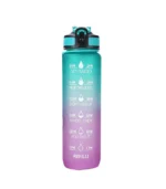 sports water bottle Cyan & Purple