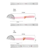 19 Pieces Kitchen Cooking Utensil & Knife Set Dimensions