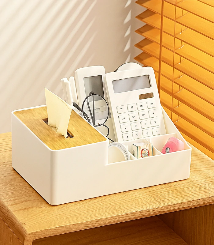 Multifunctional Makeup Box with Compartments
