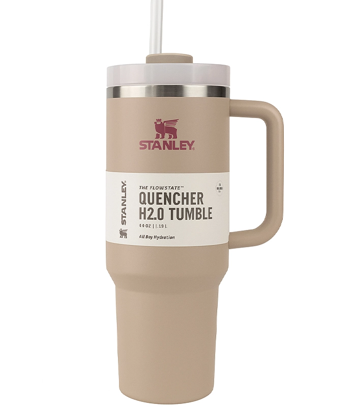 Stanley Quencher, Stainless Steel Cup, 40oz 1180ml Heat Retention for Up To 8 Hours and Cold for Up To 30 Hours
