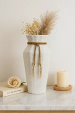 White Flower Modern Ceramic Vase