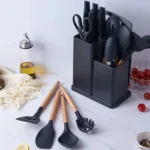 19 Pieces Kitchen Cooking Utensil & Knife Set