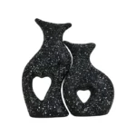 Black Heart Hollow vase