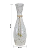 Pottery ceramic vase white dimensions