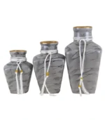 Rectangle Gray Modern Ceramic Vase 3 set
