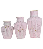 Rectangle Pink Modern Ceramic Vase 3 set