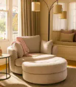 Round lounge chair, round chair