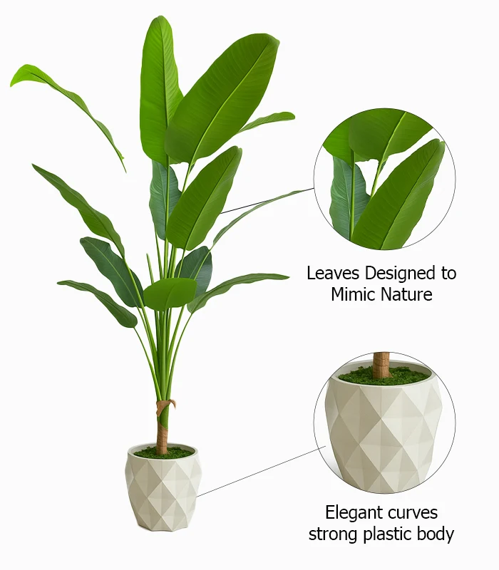 Artificial Tree, Artificial Banana Leaves