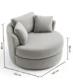Round lounge chair, round chair