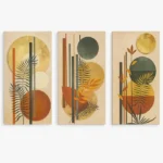 Wooden Artwork Tableaux, Flower Artwork