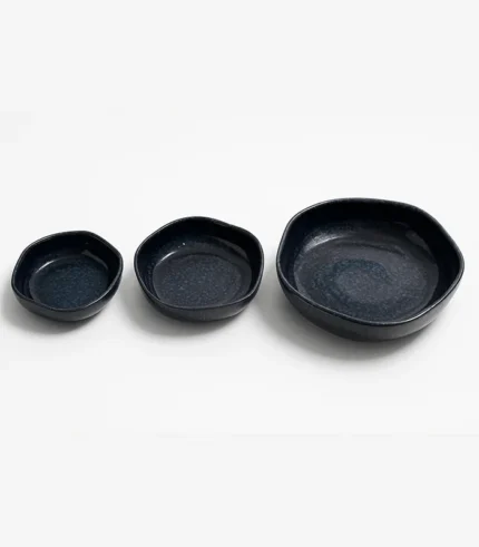 pottery serving bowls set, salad serving bowl