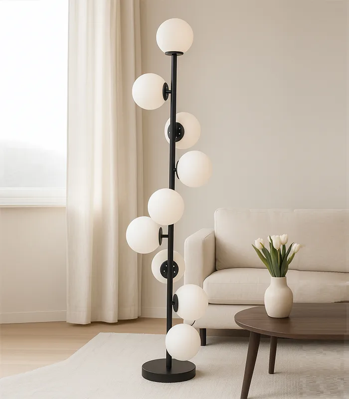 Standing Light Lamp, Black Floor Lamp