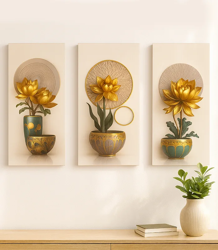 Canvas Art Tableaux, Wood Wall Design