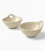 Pottery Bowls Set, 2 Pottery Serving Bowls
