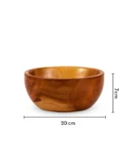 Bowls Of Wood Dinner Set Of 4 Wooden Bowls