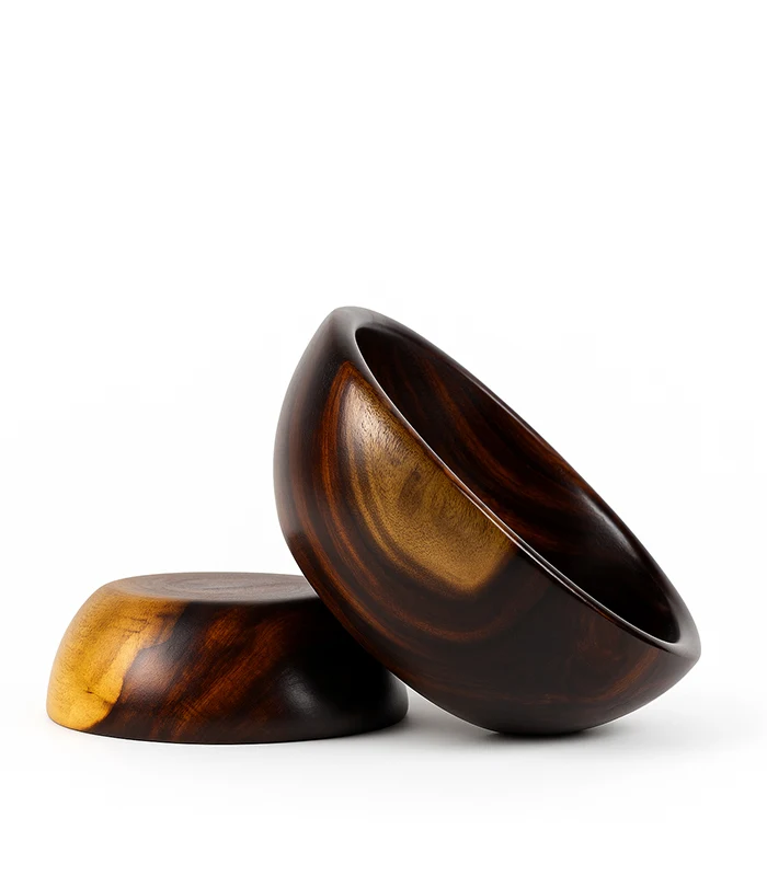 Dinner Bowl Wooden 4-Piece Dinner Set