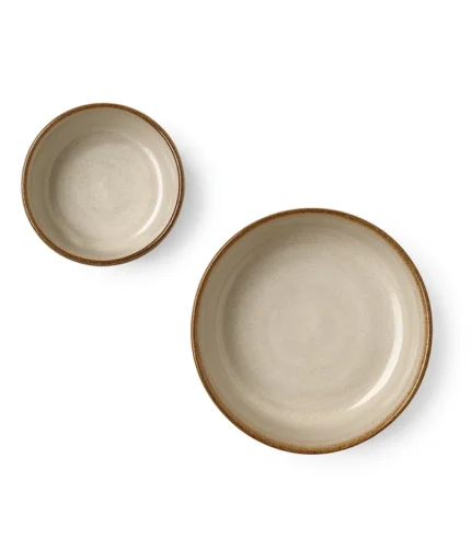 serving bowls, 2 bowls pottery set