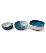 Ceramic Fruit Bowl, Pottery Salad Bowls In Sea Colors