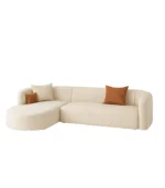 L Shaped Lounge Couch, Living Room Rounded Couch L Shaped Sofa