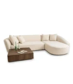 Sofa With L Shape, Rounded Livingroom Corner Sofa