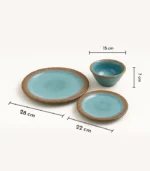 Handmade Plates And Bowls Set, Handmade Ceramic Bowls