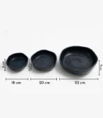 pottery serving bowls set, salad serving bowl