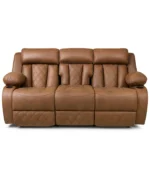 Recliner Sofa, Leather Triple Reclining Sofa Couch