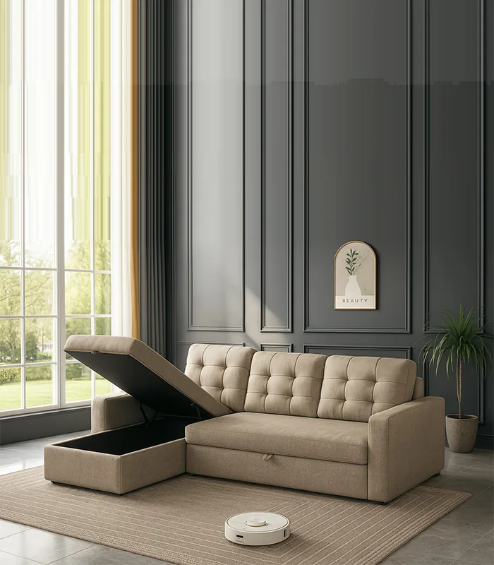 L Shaped Couch, Living Room L Sofa Shape With Storage