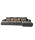 L Shape Sofa Bubbles Texture, Home Sofas With Storage
