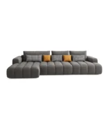 L Shape Sofa Bubbles Texture, Home Sofas With Storage