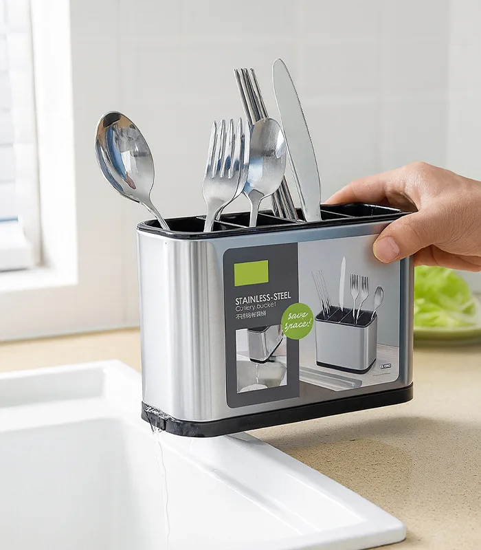 Spoon Strainer, Stainless Steel Kitchen Utensil Holder