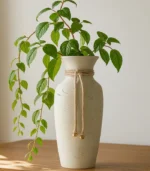 Bombet White Ceramic Vase