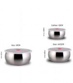 Stainless Bowls, Set Of 3 Stainless Steel Mixing Bowls