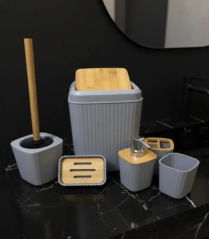 Bathroom Cleaning Kit, Gray Gallery