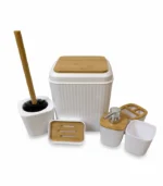 Bathroom Accessory Kit, White Front
