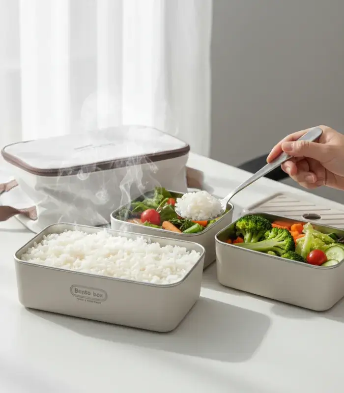 design Bento Box, 3 Lunch Boxes With Bag Set