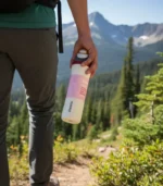 Beige Design Owala Water Bottle, Stainless Steel Water Bottle