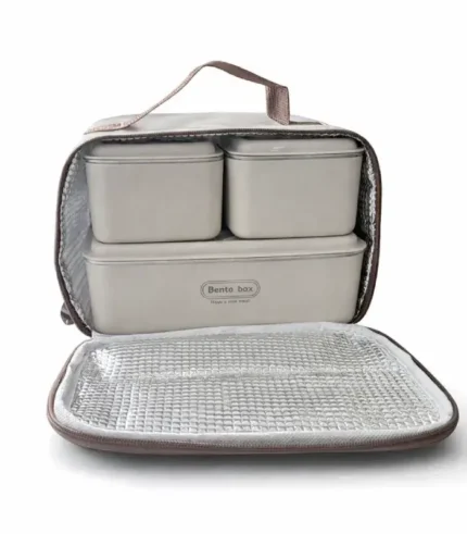 Packed Bento Box, 3 Lunch Boxes With Bag Set