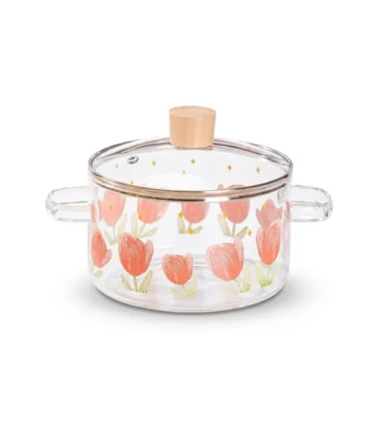 Floral Pyrex Pot