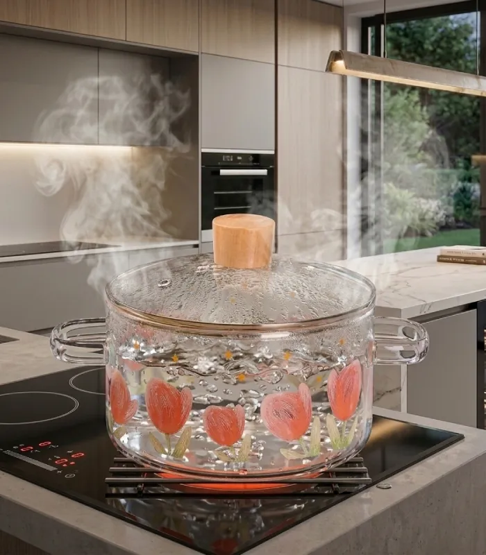 Floral Pyrex Pot Design