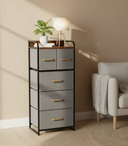 Wooden Top Storage Rack Unit Shelves Design