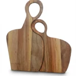 Wooden cutting board, 2 nesting cutting boards