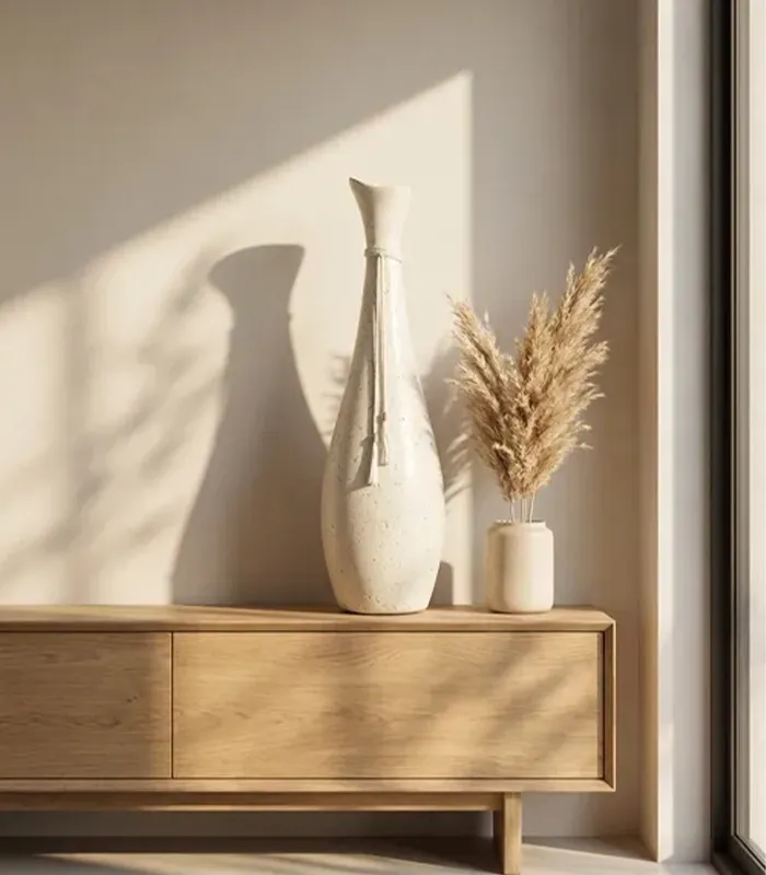 Tall Vase, White Tall Vase Decor Design