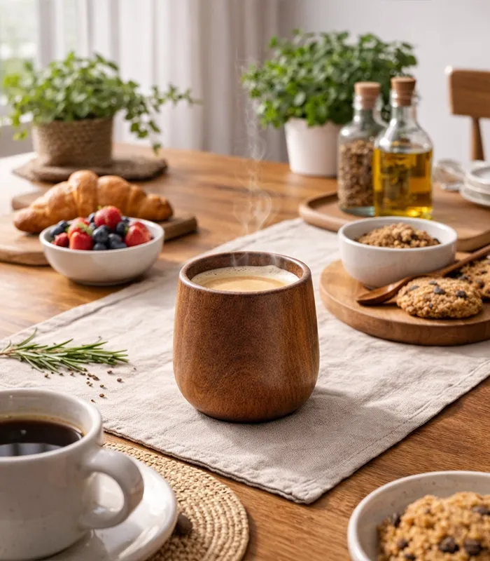 Wooden Mug, Wooden Coffee Mug Design