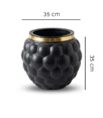 Luxury Bubble-Textured Plastic Planter – Elegant Round Flower Pot - Image 5
