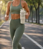 Goofit Outdoor 550ml Insulated Travel Mug with Handle & Straw | Leakproof Stainless Steel Coffee & Water Tumbler - Image 6