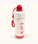 Cute Stainless Steel 650ml Insulated Water Bottle with Straw Lid | Leakproof Vacuum Flask for Kids & ( School - Club ) - Image 2